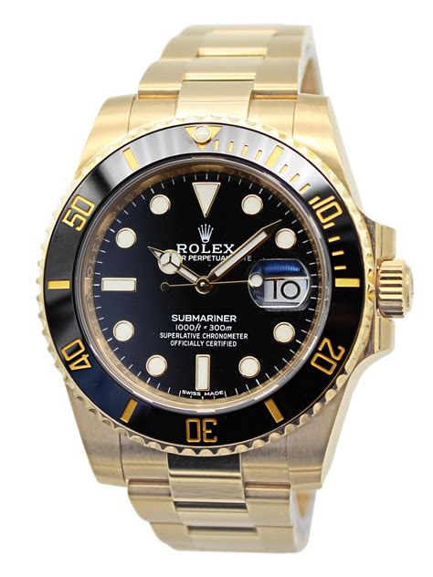 rolex black gold sub|rolex submariner gold dial.